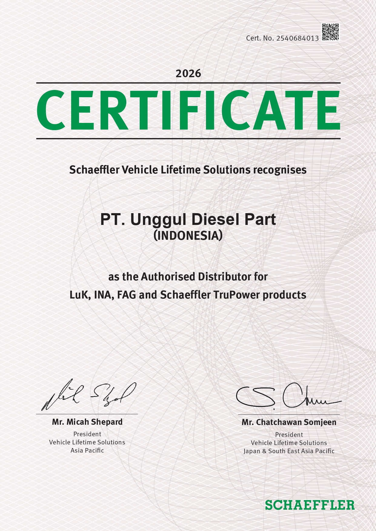 Authorized Distributor SCHAEFFLER
