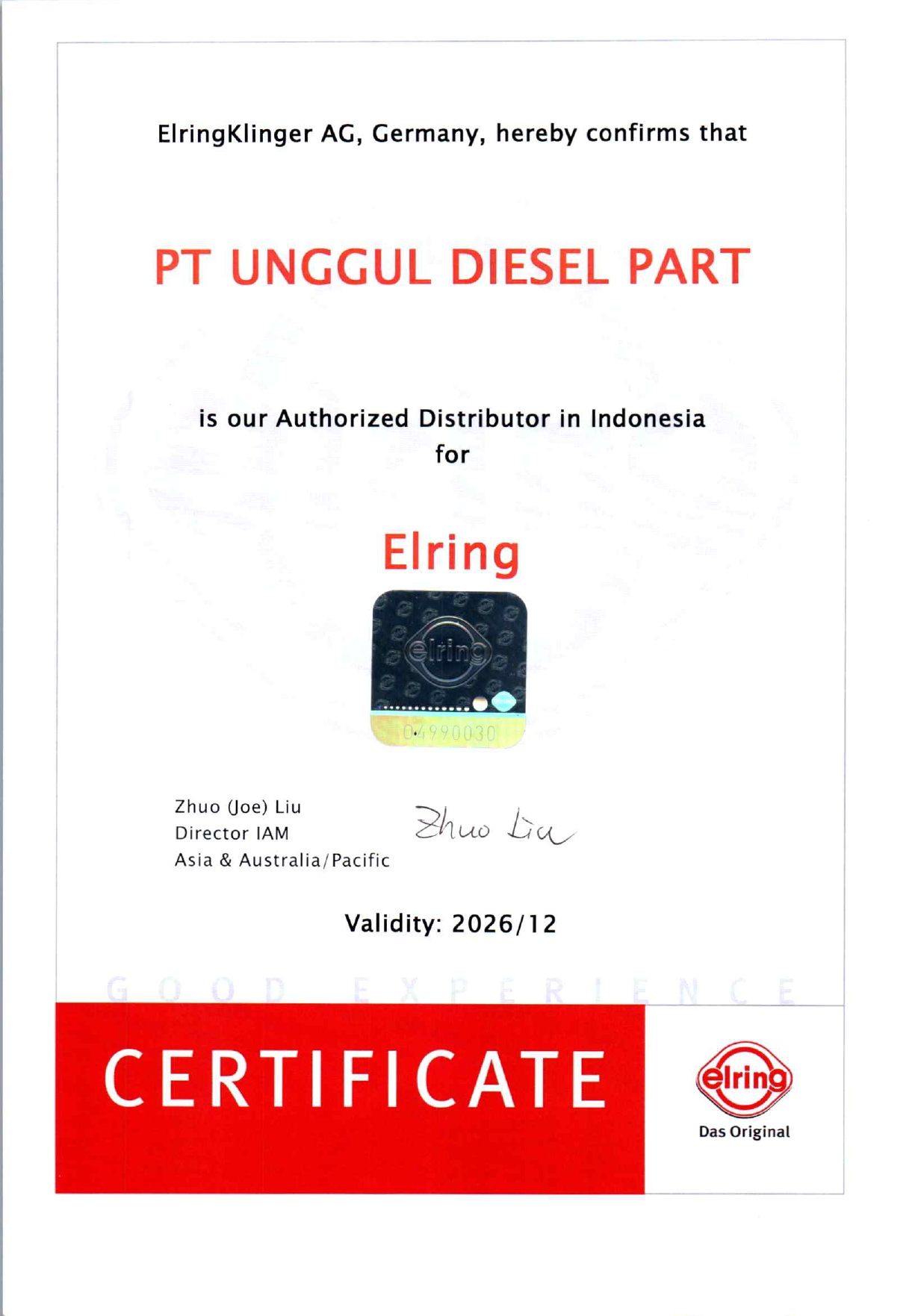 Authorized Distributor ELRING