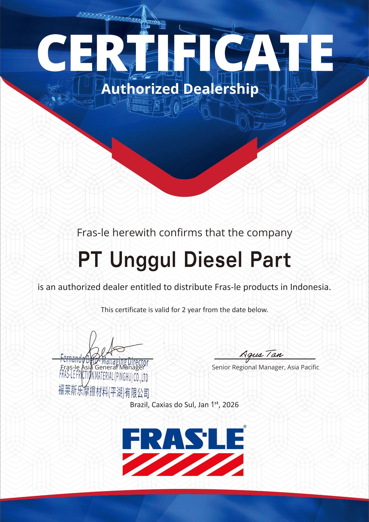 Authorized Distributor FRAS-LE
