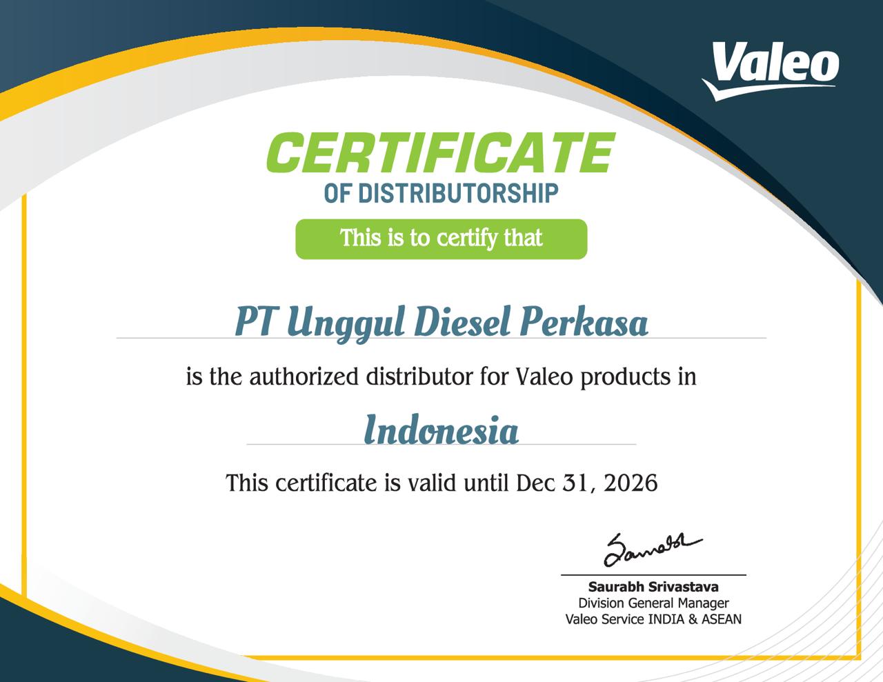 Authorized Distributor VALEO