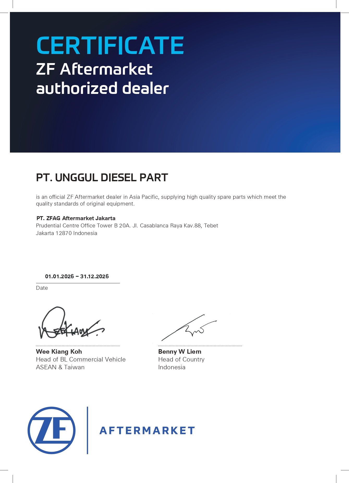 Authorized Distributor ZF